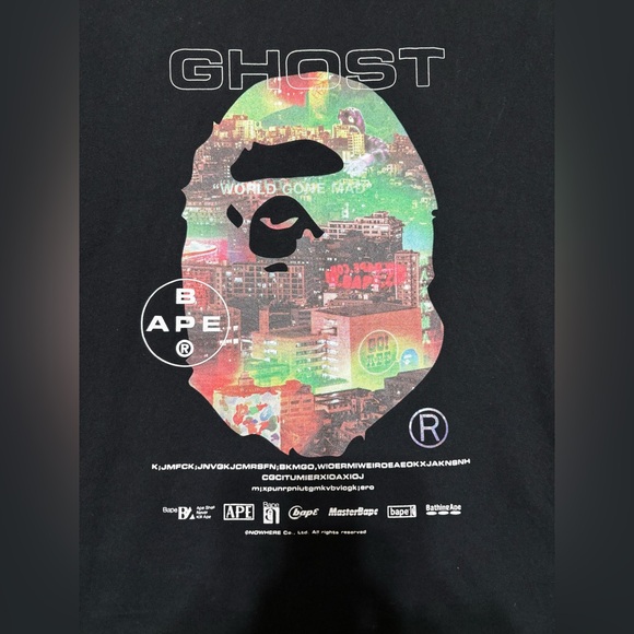 Bathing Ape Ghost 2 Relaxed Fit Tee - Picture 3 of 8